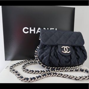 Channel shoulder and crossbody bag